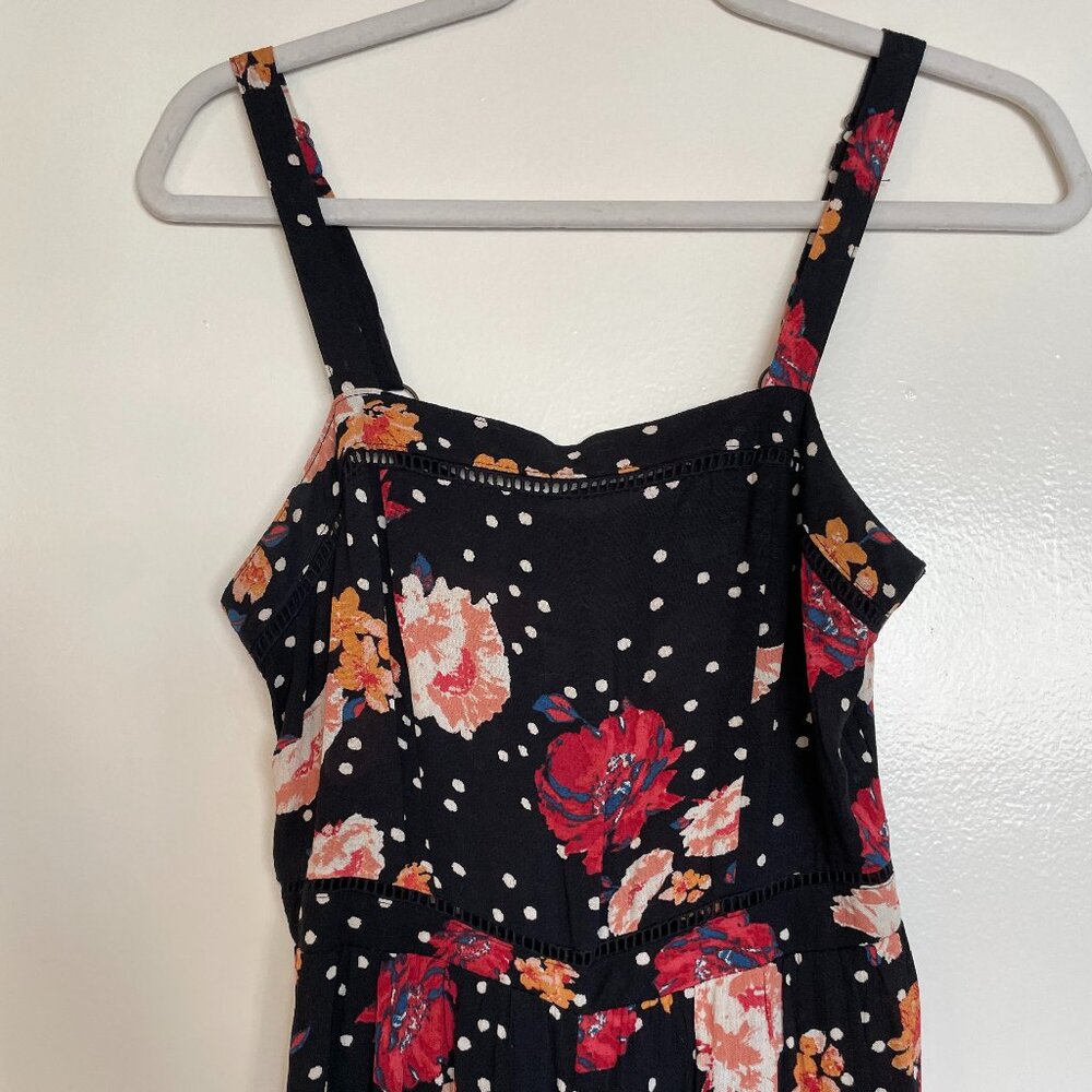 Target Xhilaration Romper Jumpsuit Black Floral S